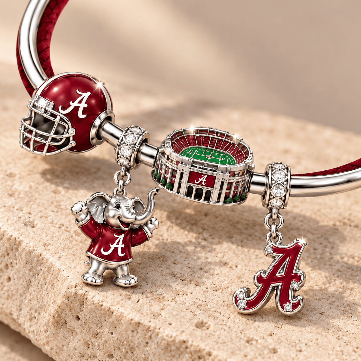 ACT Silver Charm Bracelet Set TMH