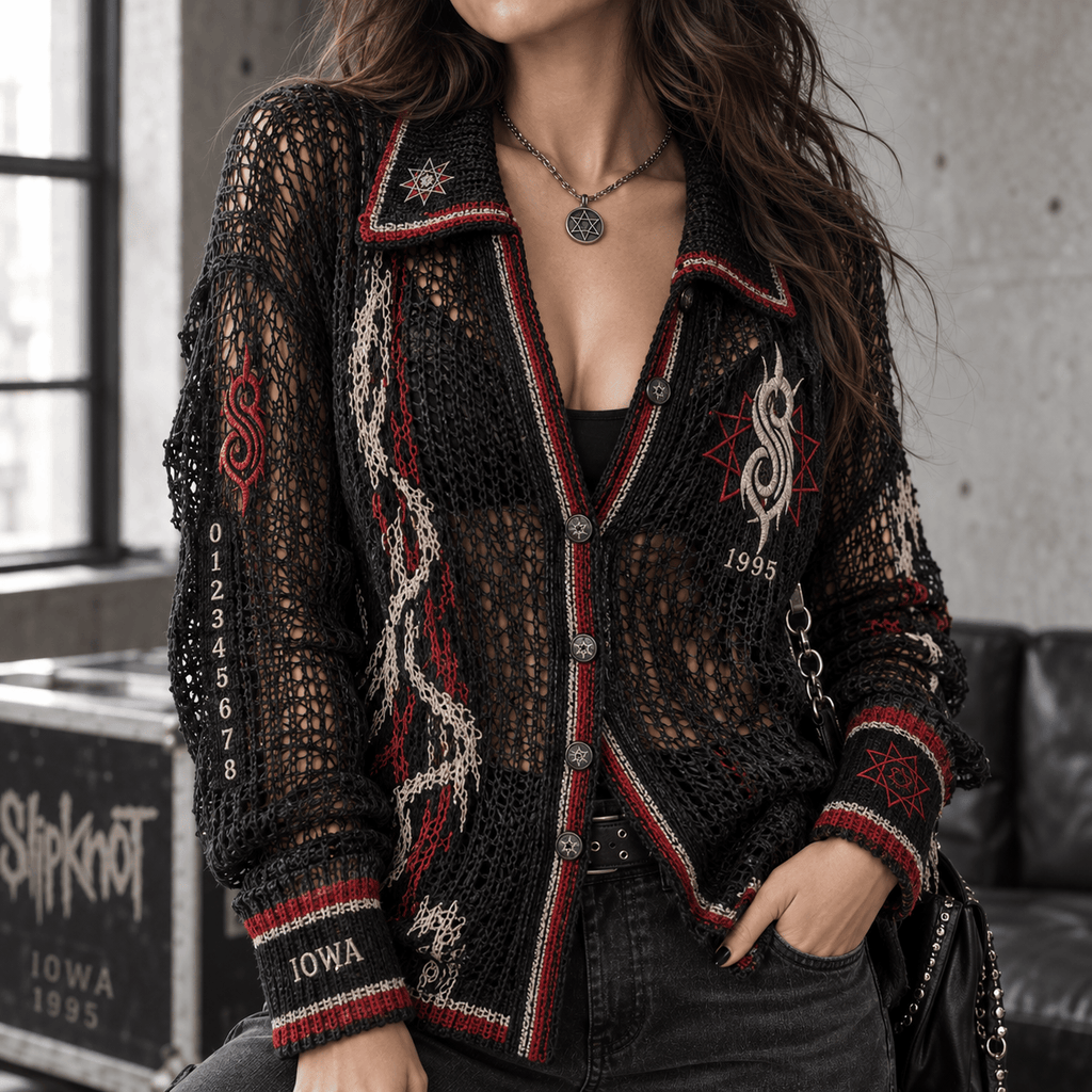 SLK Women’s Open-Knit Cardigan DNBN
