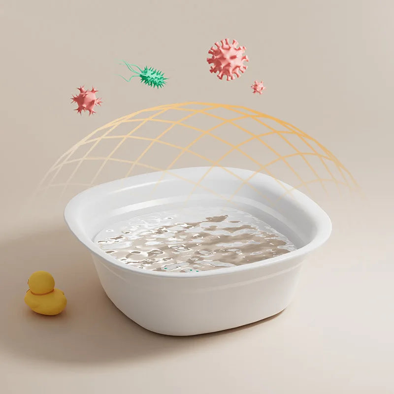 Household washbasin plastic thickened foot wash basin laundry basin vegetable wash basin student basin children's baby washbasin