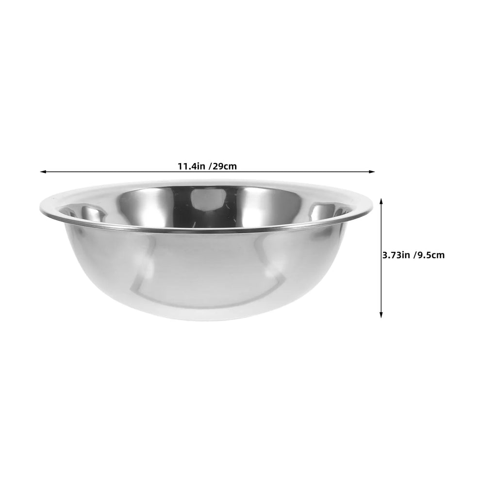 2Pcs Multipurpose Stainless Steel Basin Thickened Wash Basin Laundry Bowl Foot Soaking Tub Portable Foot Bath Bathroom Washtub