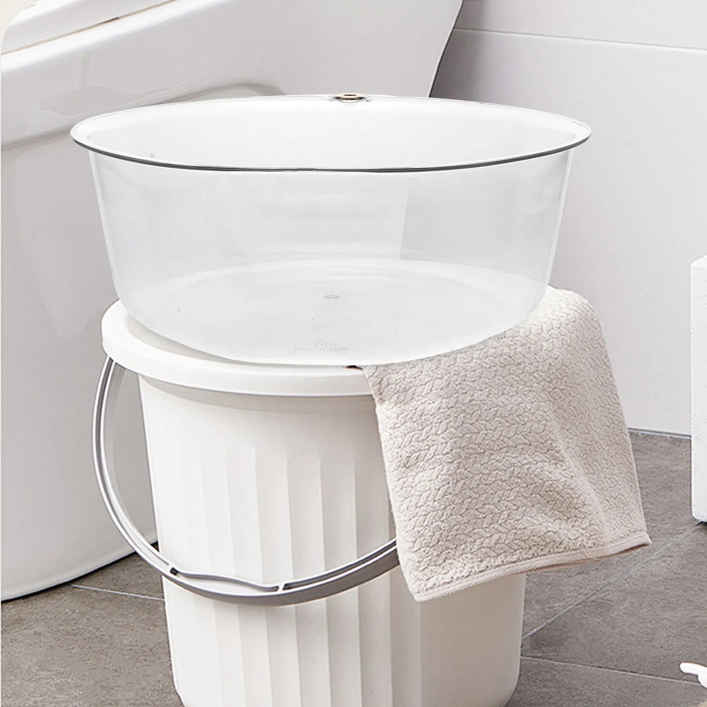 Heavy Duty Plastic Wash Basin Large Capacity for Washing Clothes Dishes Face Feet Bathing Portable Household Kitchen Bathroom