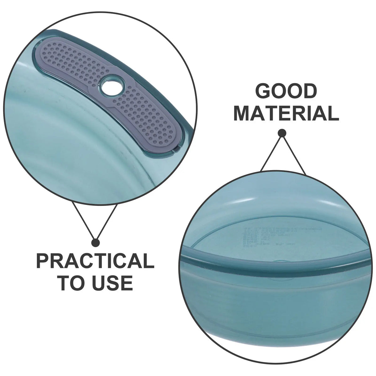 Multi-Functional Plastic Wash Basin Large Capacity Portable Face Cleaning Bathroom Laundry Kitchen Washing Basin Foot Soaking